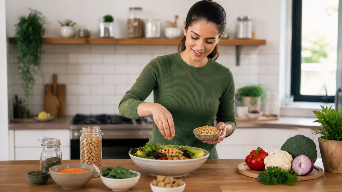Plant based diet for beginners colorful vegetables fruit | VitalHealth Hub
